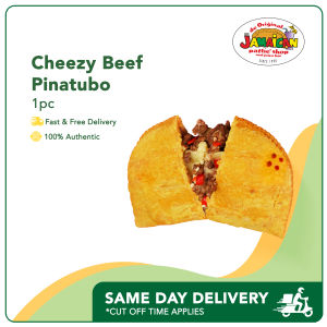 Jamaican Pattie Cheezy Beef Pinatubo 1pc [Cooked Pattie Meat]