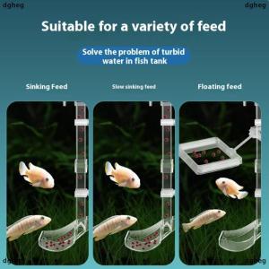 [COD] dgheg Acrylic Aquarium Feeder Tube Dish Transparent Fish Tank Shrimp Snail Food Feeder Bowl Small Food Dispenser Feeding Accessories