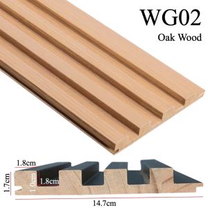 Wooden Fluted Wall Panel Interior Decoration Stylish Wooden Panel for Modern Feature Wall Waterproof Durable Termite Resistant Easy Installation Wooden Fluted Panel for Office Living Room Bedroom Home Interior
