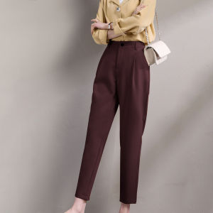 Quần tây baggy nữ lưng cao thun sau dáng công sở thanh lịch hiện đại - 231