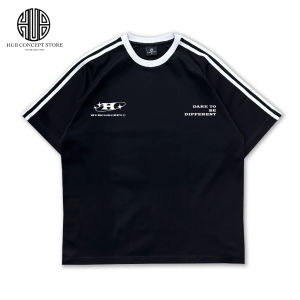 HUB CONCEPT STORE | Dare To Be Different 230GSM OVERSIZE TEE (HITAM/PUTIH)