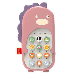 Dinasour Multifunction Mini Phone Baby Kids Music Mobile Phone Bit Silicone Cellphone Telephone Educational Learning Toy Teether宝宝儿童婴儿初生儿玩具学前教育牙胶恐龙手机