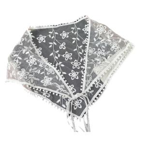 Korean Style Headscarf Fashion Head Wrap Embroidered Hairpieces Fashion Bandanas for Trendy Women and Ladies