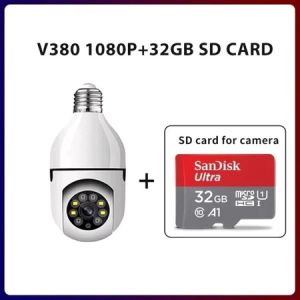 BUY1 TAKE 1 V380 Pro CCTV Bulb 5G Camera 1080P Smart Wifi 360° Rotate Light Bulb Outdoor 5MP Cameras