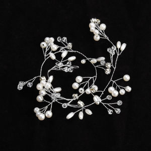 Fashion Wedding Hair Accessories Crystal Pearl Hair Belt Wedding Bridal Hair Ornaments Hair Jewelry Bride Headdress Headbands