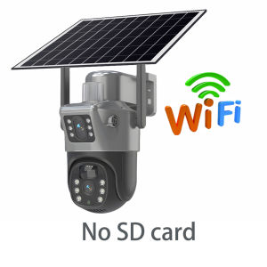 V380 pro 12MP Solar CCTV Cell Camera Dual lenses three-screen Night Color Image Solar cctv camera outdoor cctv 4G/Wifi waterproof and connect to cellphone