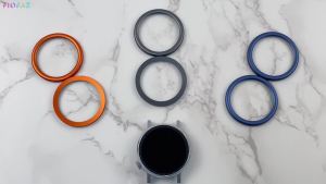 2 Pack for CMF Watch Pro 2 Bezel Ring Bumper Protector for CMF Watch Pro2 Metal Round+Ring Bezel Guard Anti Scratch Bumper Protector Without Screen (Dark Blue)