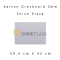 Karton Greyboard 3mm A2 - Grey Board Abu 3 mm - Bahan Maket. 