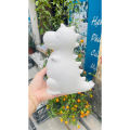 Tượng thạch cao tô màu Khủng Long Cute- Tượng tô màu cho bé gái tặng kèm cọ và màu vẽ acrylic. 