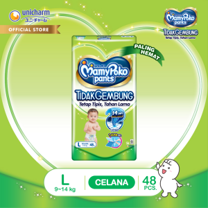 MamyPoko Pants X-tra Kering Slim Tidak Gembung L48 (9-14kg)
