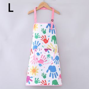 NEXTYOO Polyester Tạp dề vẽ tranh cho trẻ em Trang phục cosplay Chống thấm nước Yếm nghệ thuật Quà tặng Tay áo dài Tạp dề nướng