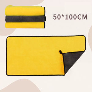 ผ้าขนหนูสัตว์เลี้ยง ผ้าเช็ดตัวสุนัข ผ้าไมโครไฟเบอร์ ผ้าเช็ดตัวแมว ผ้าทำความสะอาด เช็ดแห้งเร็ว ผ้าเนื้อนุ่ม ซึมซับน้ำได้ด