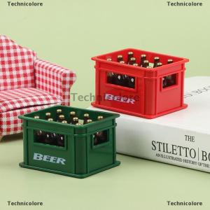 [COD] Technicolore 1:12 Dollhouse Mini Beer Drink Bottle Beer Box Drink Box Bar Kitchen Decor Toy