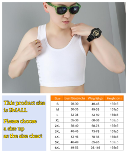 Plus Size Available Chest Binder Adjustable Short Buckle Breathable Breast Binder Non Bandage Vest