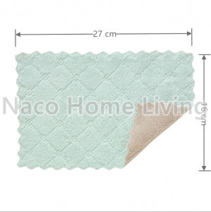 Dish Cloth Premium Absorbent Microfiber Dishwashing Kitchen Cleaning Household Soft Practical Towel/Kain Dapur