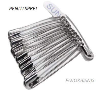 PROMO PENITI JUMBO / PENITI SPREI SILVER / PENITI HIJAB / HARGA PER 12 PCS