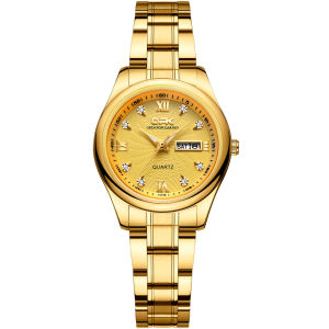 OPK đồng hồ tình nhân thời trang nóng thể thao giản dị thạch anh bằng thép không gỉ xem lịch kép hiển thị đồng hồ cho doanh nhân món quà kỳ nghỉ