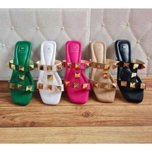 Sandal RN12 Sendal Flat Wanita Mugaira 1cm Perempuan Cewek