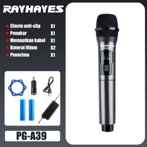 Mikrofon Nirkabel RAYHAYES Dapat Diisi Ulang Genggam Ganda Untuk Pesta Karaoke Bernyanyi