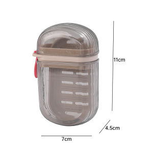 【On Sale】3Pcs Transparent Portable Travel Soap Dish Box Holder Container Soap Box Case