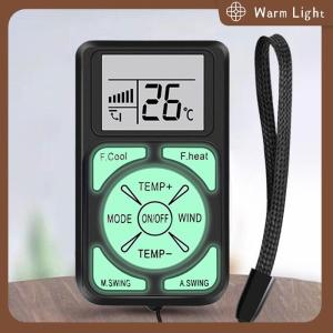 Warm Light Mini Portable Luminous Universal LCD A C Remote Control Glow In The Dark Compatible With All Major Air Conditioner