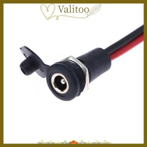 [Valitoo] 1Pc DC power Female With Cable Wired 5.5 x 2.1 5.5x2.5mm DC Socket High Current All Male Female Power Plug Connector