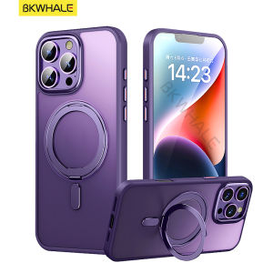 BKWHALE 360 ° xoay đứng từ trường hợp điện thoại cho iPhone 17 Pro Max 17Air 16 Pro Max 16Plus 16e 11 12 13 14 15 Pro Max 16 Plus Chống sốc Cover Hộp giữ từ tính