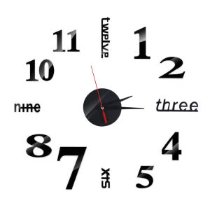 2023 Modern Design Large Wall Clock Horloge DIY 3D Quartz Clocks Fashion Watches Acrylic Mirror Stickers Living Room Home Decor