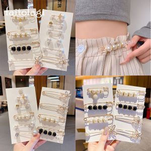 4 Chiếc/1 Bộ Trâm Cài Ngọc Trai Cho Nữ Trâm Cài Hình Bướm Kim Cương Giả Ghim Cài Kích Thước Thắt Lưng Cổ Áo Điều Chỉnh Phụ Kiện Trang Sức Váy Jean Nữ Thanh Lịch Phong Cách Hàn Quốc