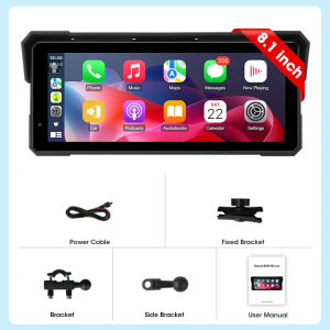 EKLEVA 8.1 Motorcycle Carplay Screen WIFI Android Auto Navigation PS IP67 Waterproof Motorcycles Dual Bluetooth TPMS Moto Accessories