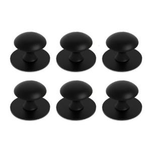 Steel Adhesive Knobs Set Round Cabinets Hardware Furniture Handles auto Stick Pull 6pcs for Wardrobes Glass Door Decors