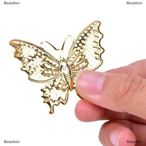 [COD] Beaution 50Pcs Set Metal Filigree Hollow Butterfly Charms Craft DIY Jewelry Making