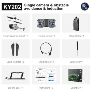 KY202 Helicopter Remote Control with HD Camera RC Helicopter Air to Air Combat Game Mode