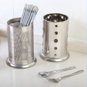 Tableware Storage Holder Drain Rack Organizer Spoon Fork Chopstick Storage Holder Stainless Steel Kitchen Storage