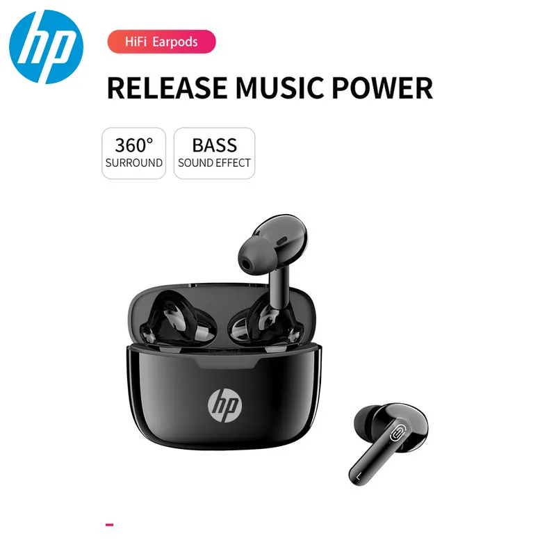 Original FREE Shipping HP 5th Wireless Earbuds TWS Bluetooth Headset Low  Latency Gaming Headset with Microphone In-Ear Touch Control Headsets Sports 