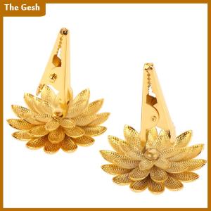 [The Gesh] 1ชิ้นที่วางธูปขนาดเล็กที่หนีบกลิ่นหอมของบัวกระถางธูปชาถ้วยไม้จันทน์ฐานของตกแต่งบ้าน