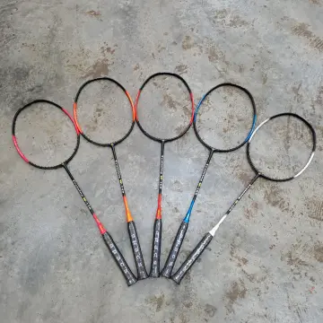 Training Badminton Racket Apacs W-140 - 140g Orange Black Graphite