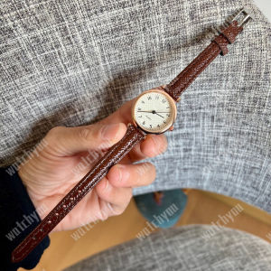 Watchyou Jam tangan wanita A0233 Jam tangan kuarsa wanita bulat sabuk retro jam tangan mewah niche sederhana