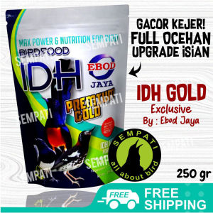 SEMPATI IDH Premium Gold Ebod Jaya Voer Pelet Pur Pakan Burung Murai Kacer Anis Cucak Premium Bird Food Pakan Harian Burung Pemakan Serangga