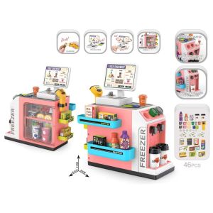 Ready Stock Pretend Play Supermarket Calculator Cash Register Kids Toy Cashier Set permainan budak shopping