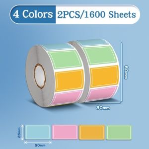 1600 Sheets Colorful Label Stickers Waterproof Self-Adhesive Logo Handwritten Index Tabs Stickers Removable File Classification
