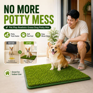 Pet Grass Mat Artificial Turf Dog Toilet Grass Pad Easy Clean Indoor Outdoor Training Pad