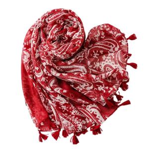 Elegant Cashew Scarf Shawl Lightweight and Multiuse Shoulder Wrap Scarf for Various Outfit and Occasion Popular Scarf