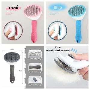 Pet grooming comb - gentle on the skin suitable for both cats and dogs | A simple grooming tool with scratch resistant design for daily grooming and reducing loose hair