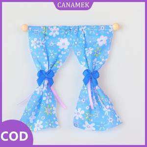 CANAMEK✨ 1 12 Dollhouse ngọt ngào hoa rèm cửa mô hình Dollhouse mô phỏng đồ nội thất trang trí búp bê nhà sống cảnh phụ kiện trang trí