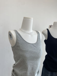 Backless U-Neck Camisole for Women Spring Summer New Slim Fit Outerwear Inner Wear Versatile Base Layer Sleeveless Simple Top