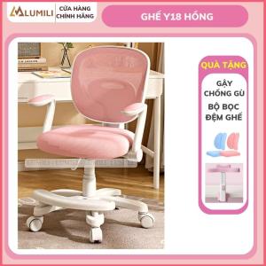 Tặng bọc ghế  Ghế chống gù cao cấp Lumili DS2 ghế công thái học thông minh điều chỉnh nâng hạ 3 chiều ghế thông minh