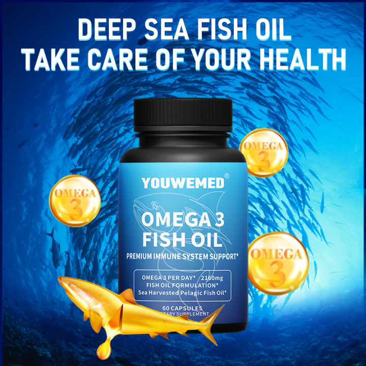 Omega 3 Fish Oil, Triple Strength Fish Oil Supplements, Heart Health ...