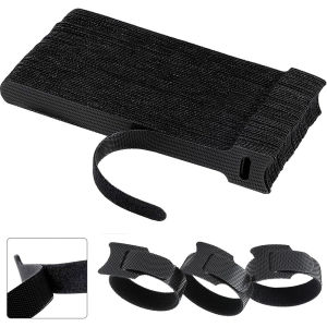 Buy 4 Take 1 Reusable Cable Ties Adjustable Cord Straps 12mm Hook & Loop Wire Organizer for Home Office & Electronics Cable Management