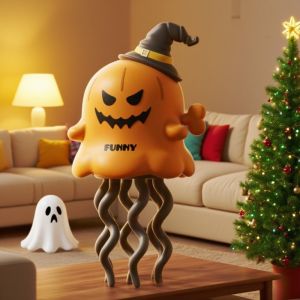 SKISOPGO Dancing Octopus Toy Jellyfish Pumpkin Toy Decompression Interactive Fun Wind-up Kids Gift Mainan Menari
